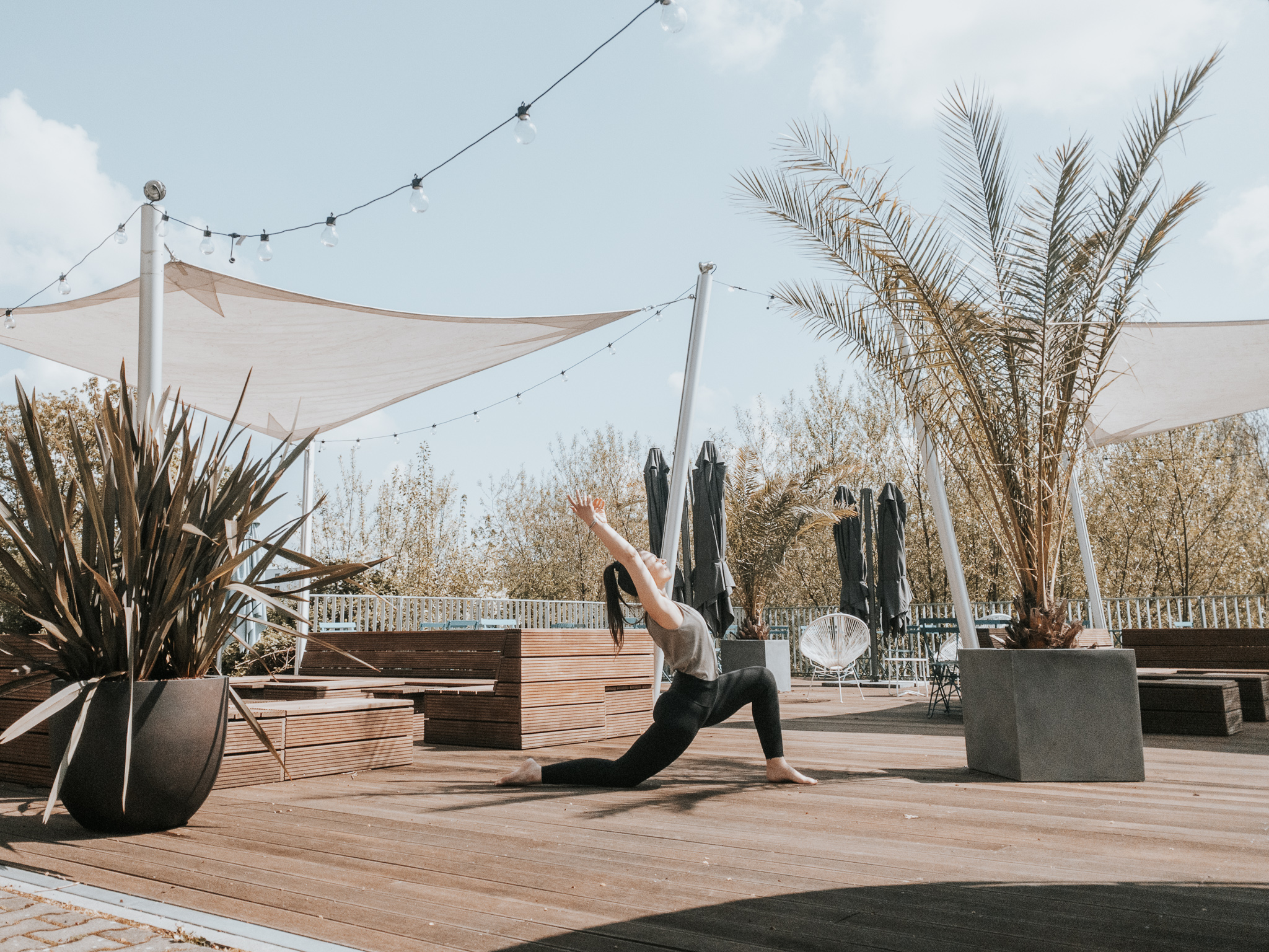 APC_0945 Lunge Position Yoga Outdoor